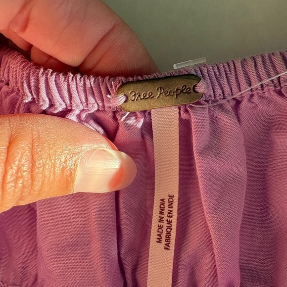 NWT Free People Sail away tunic  tiered ruffle dress lilac purple small - Picture 9 of 15